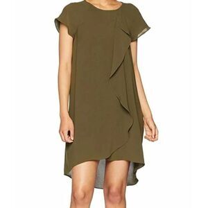 Adrianna Papell Dress Gauzy Green Sz14 EUC